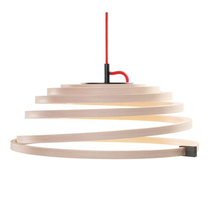 Aspiro 8000 taklampe rød ledning - Natural birch - Secto Design
