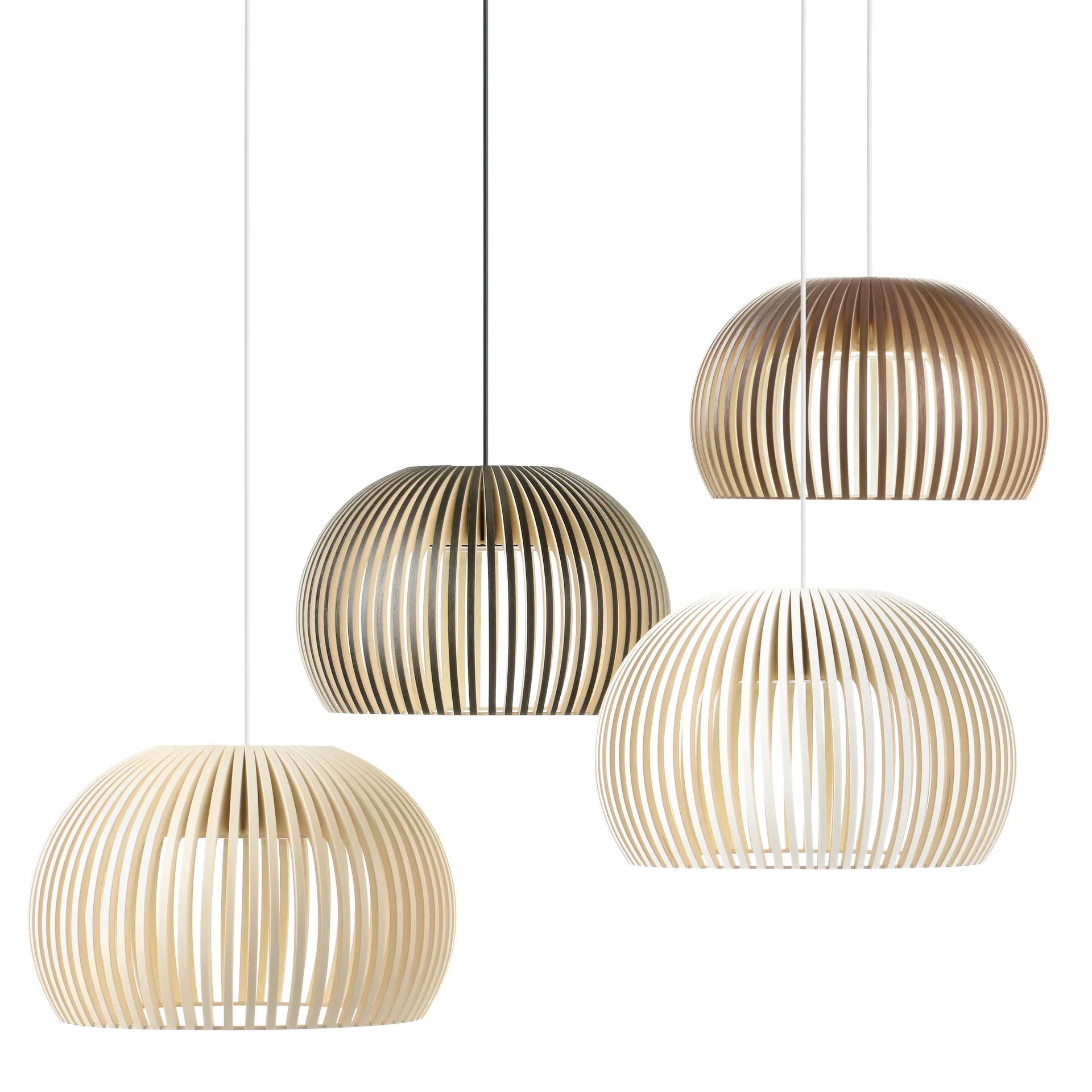 Atto 5000, taklampe, white laminated Secto Design