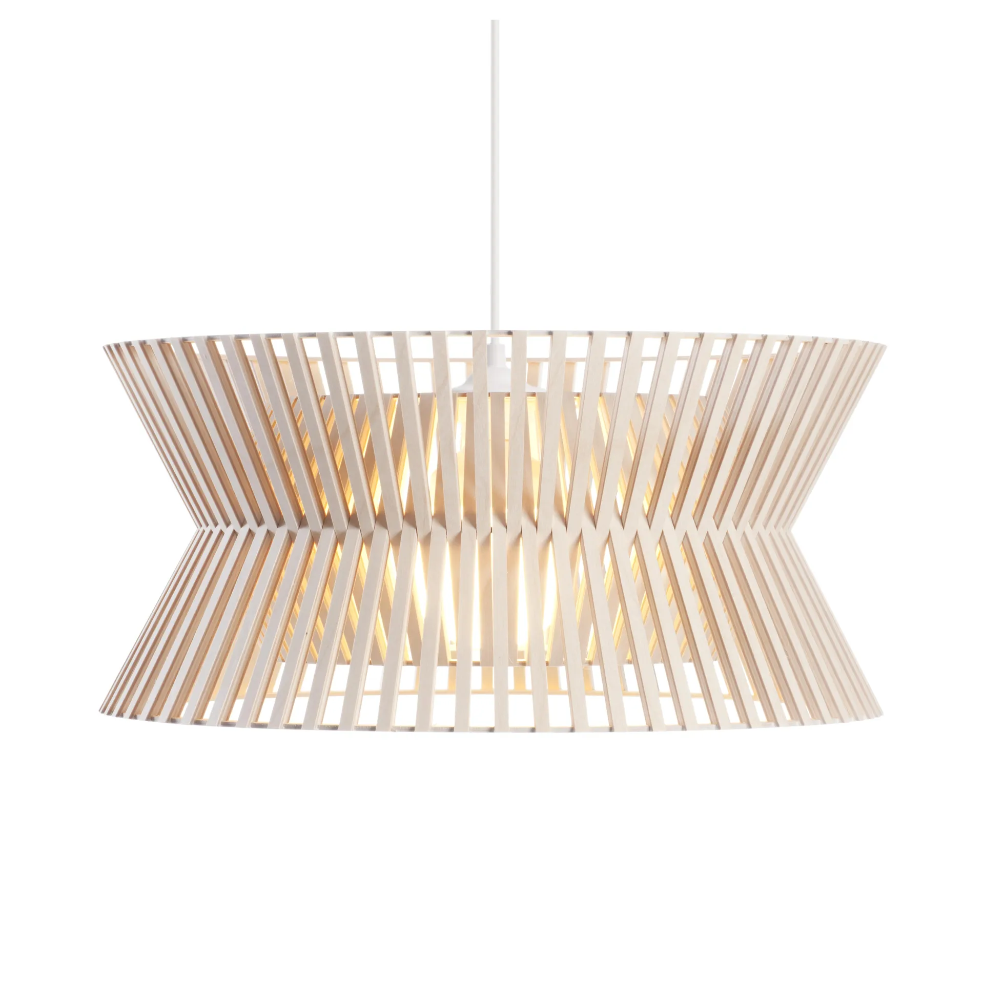 Kontro 6000, taklampe, natural birch Secto Design