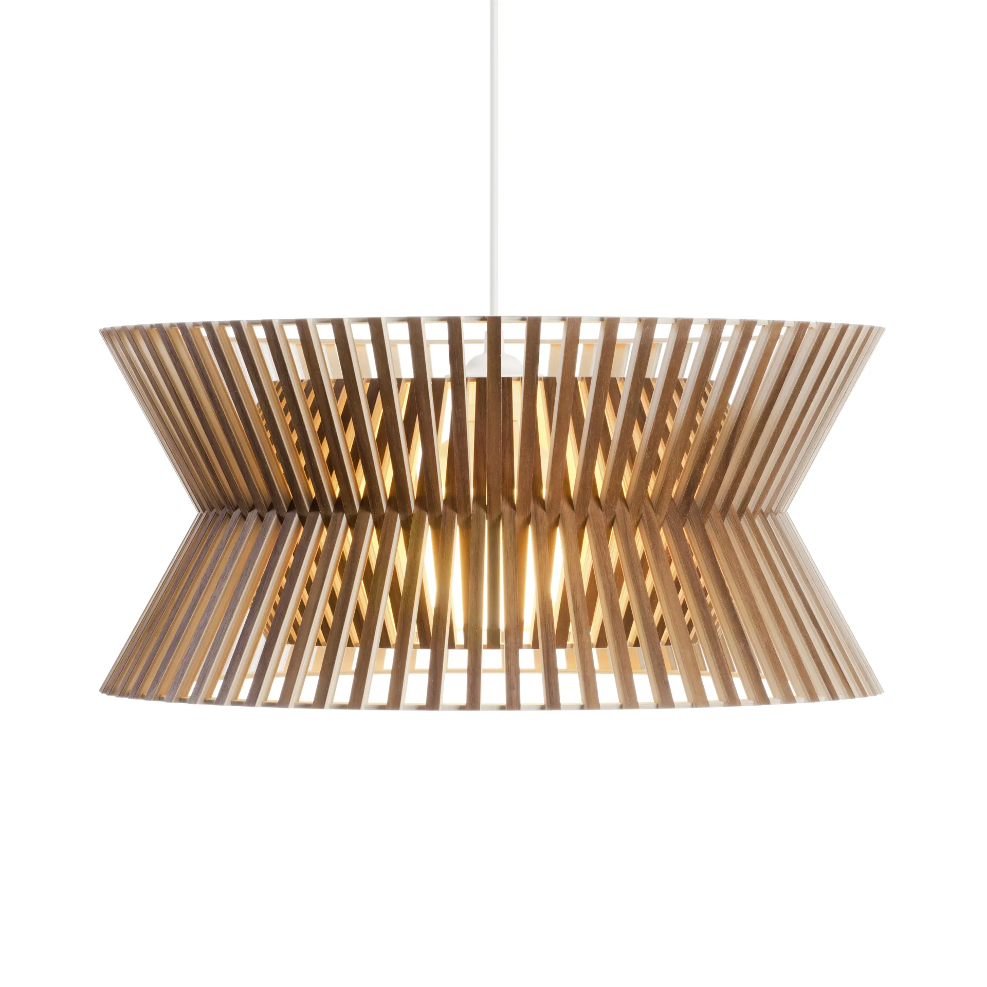 Kontro 6000, taklampe, walnut veneer Secto Design