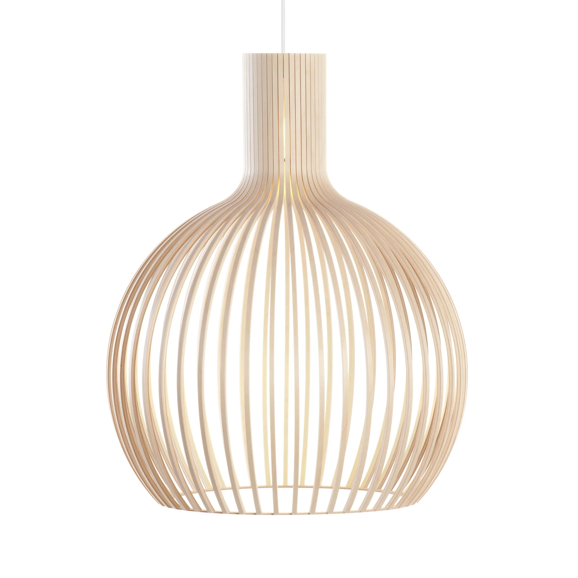 Octo 4240, taklampe, natural birch Secto Design