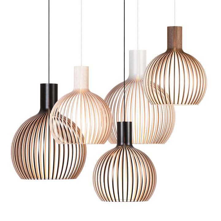 Octo Small 4241 taklampe, Natural birch Secto Design