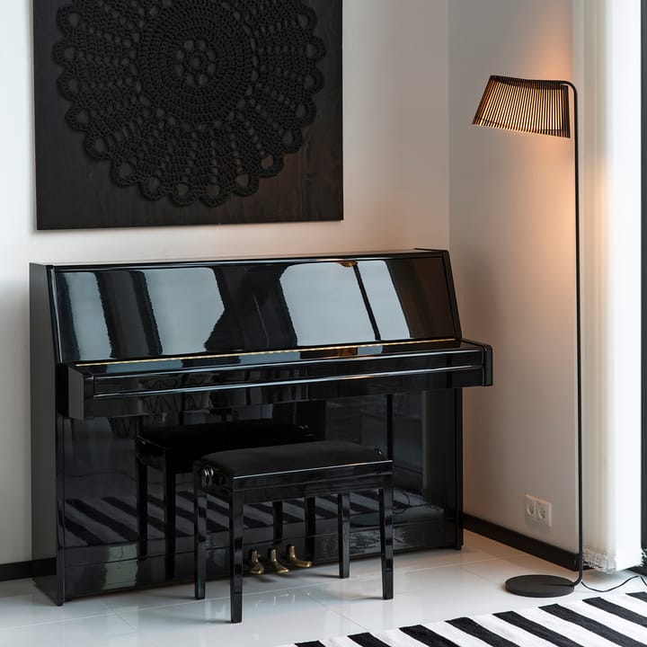 Owalo 7010 gulvlampe, Black laminated Secto Design