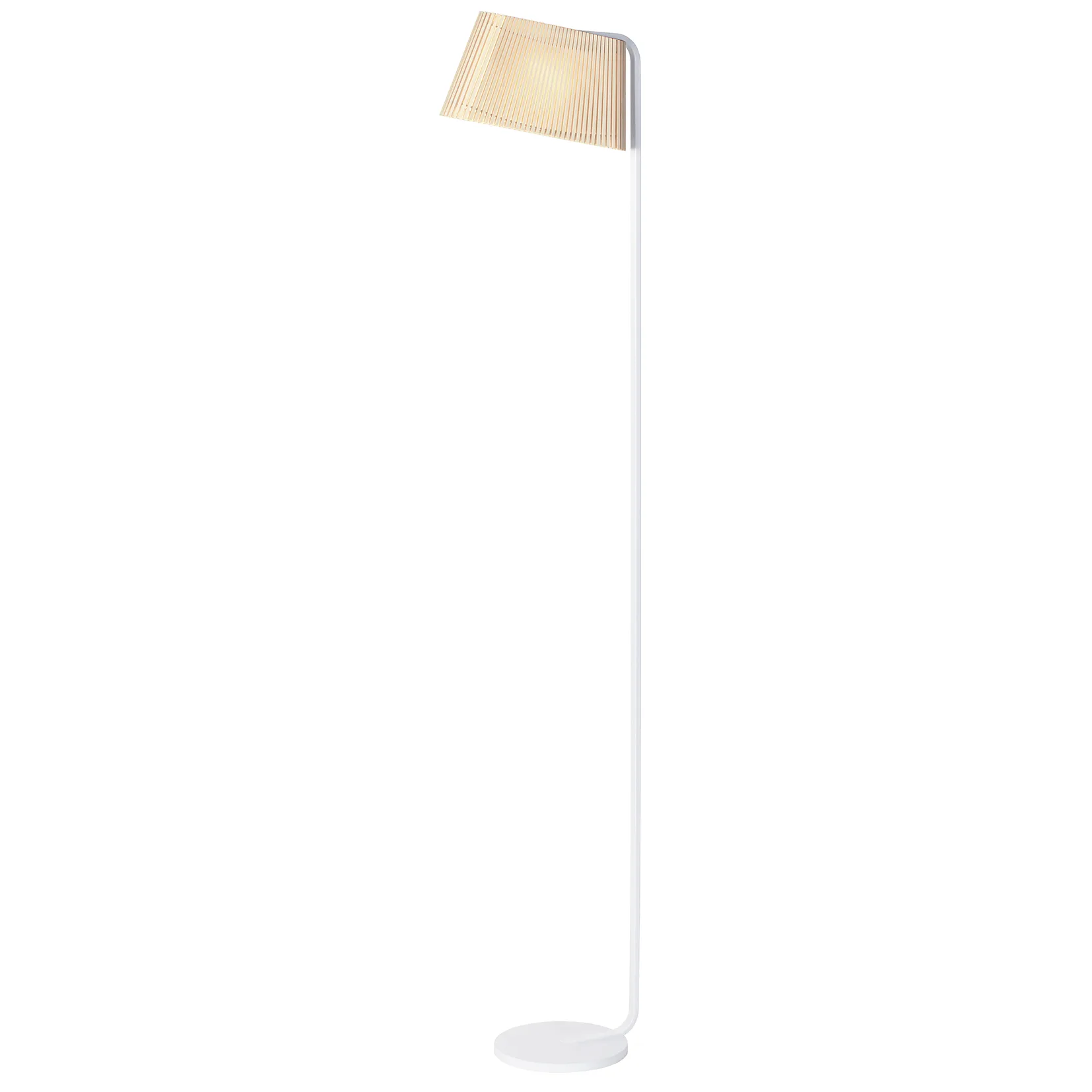 Owalo 7010 gulvlampe, Natural birch Secto Design
