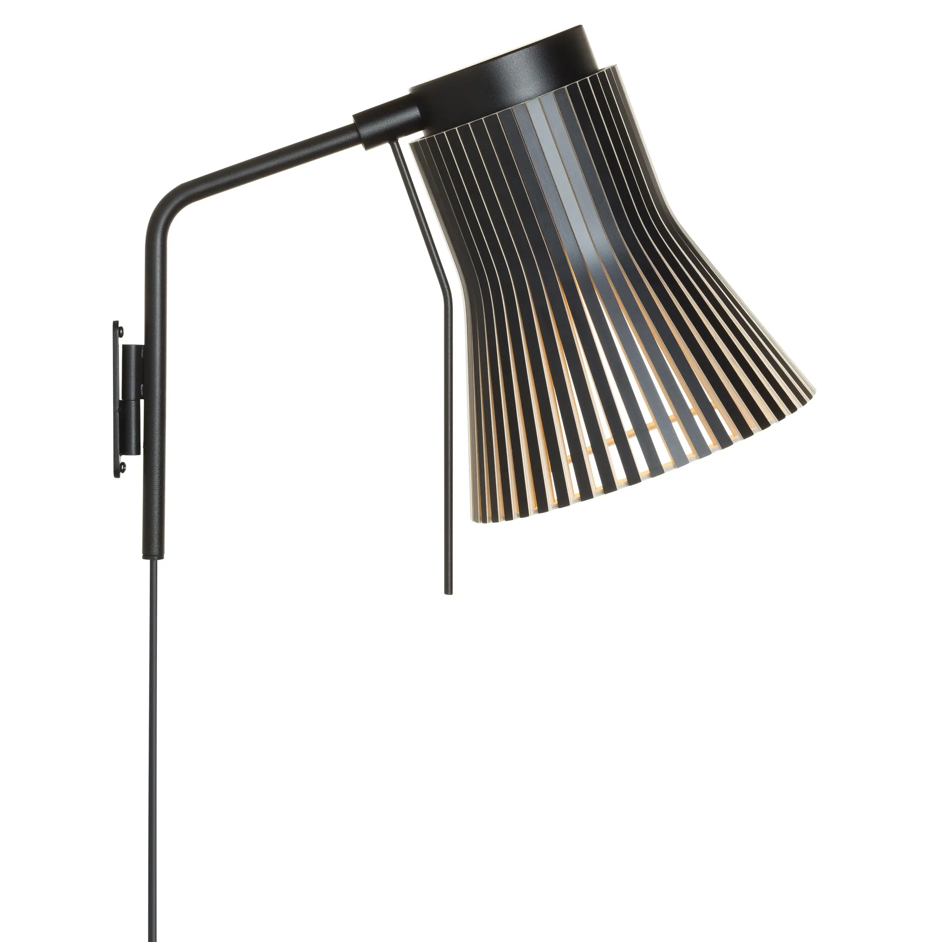 Petite 4630, vegglampe, black laminated Secto Design