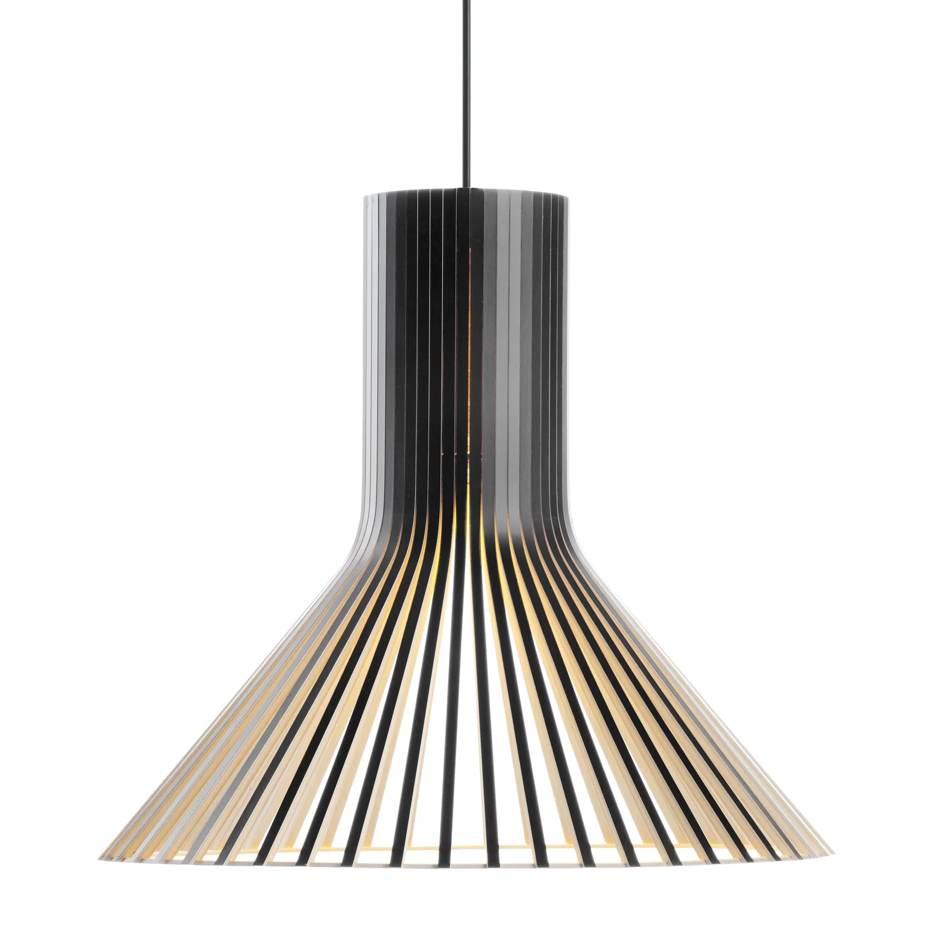 Puncto 4203, taklampe, black laminated Secto Design