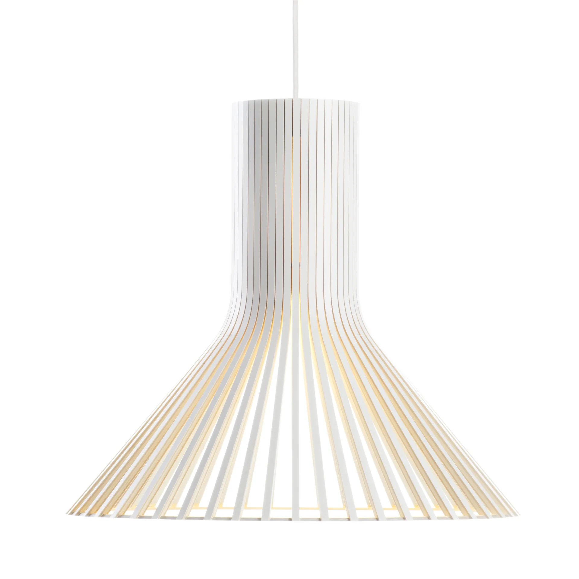 Puncto 4203, taklampe, white laminated Secto Design