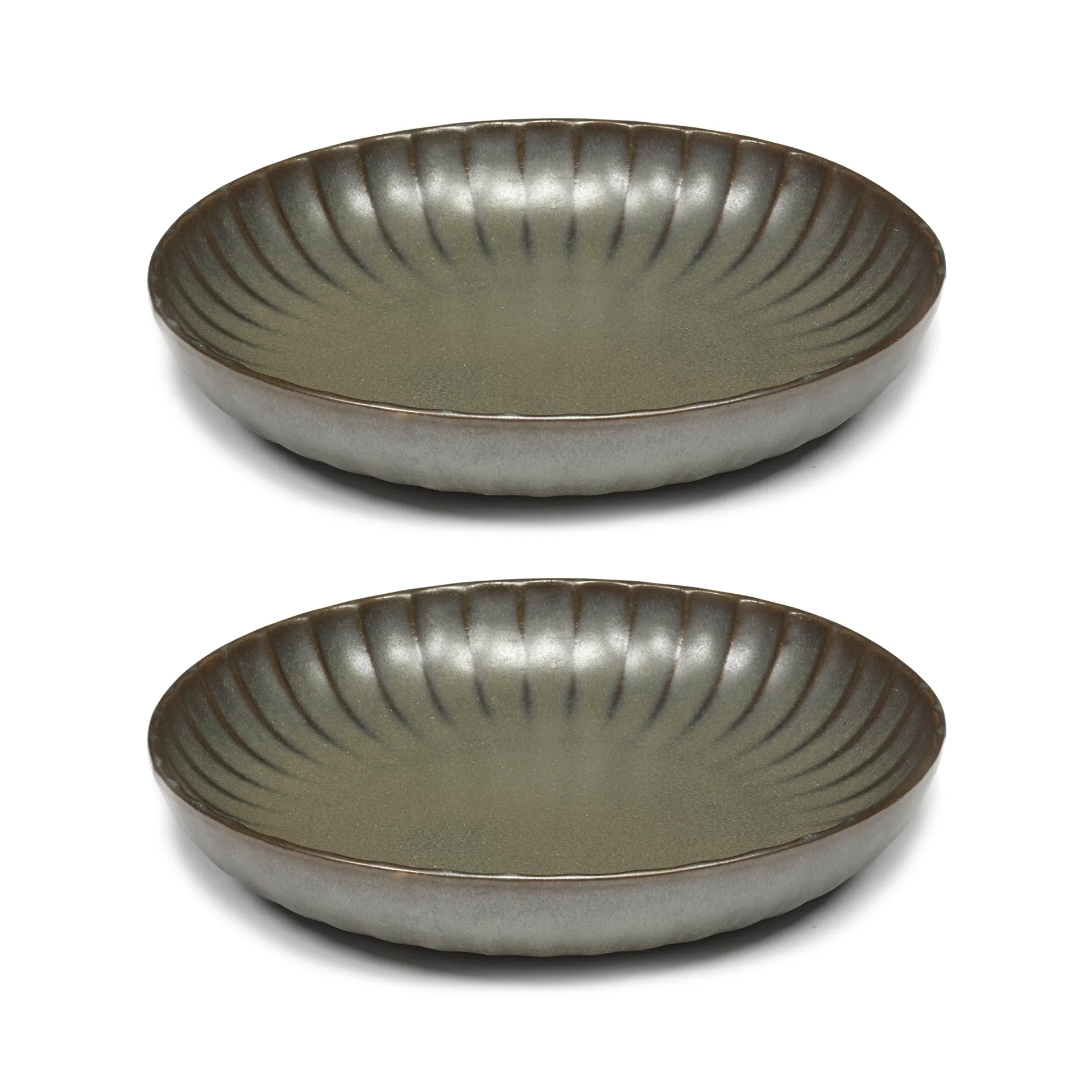 Inku high tallerken M Ø21 cm 2-pakn., Green Serax