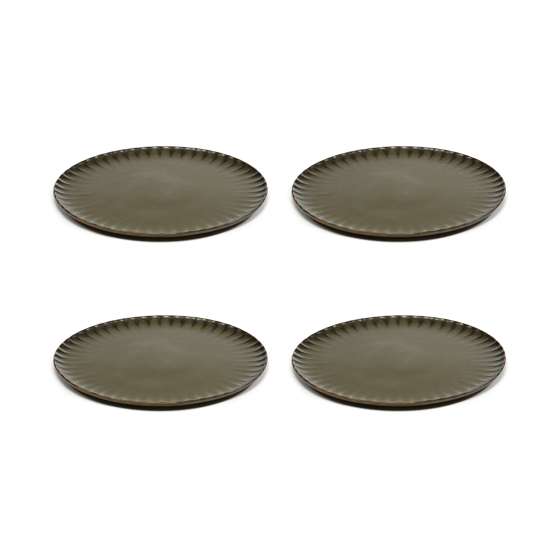 Inku tallerken XL Ø27 cm 4-pakn., Green Serax