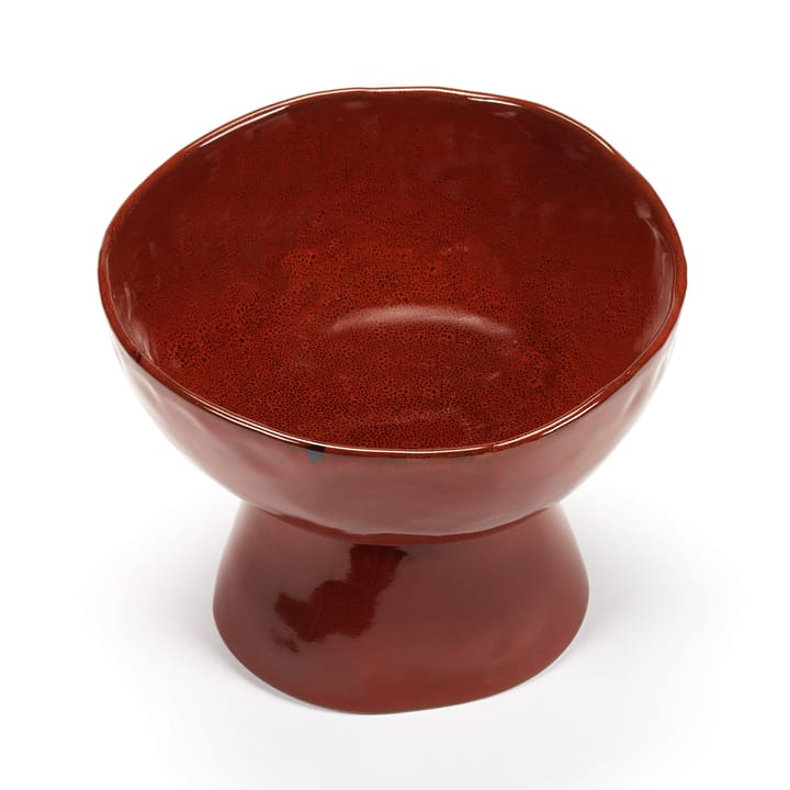 La Mère skål p�å fot large Ø20,5 cm, Venetian red Serax