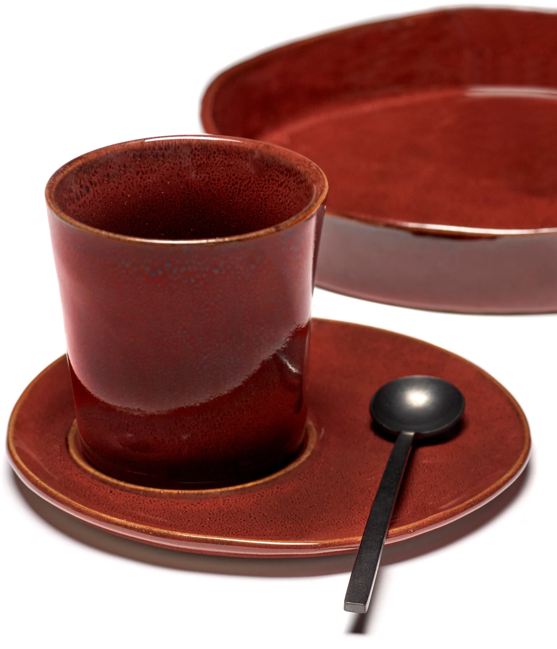 La Mère skål til kaffekopp Ø14,5 cm 2-pakn., Venetian red Serax