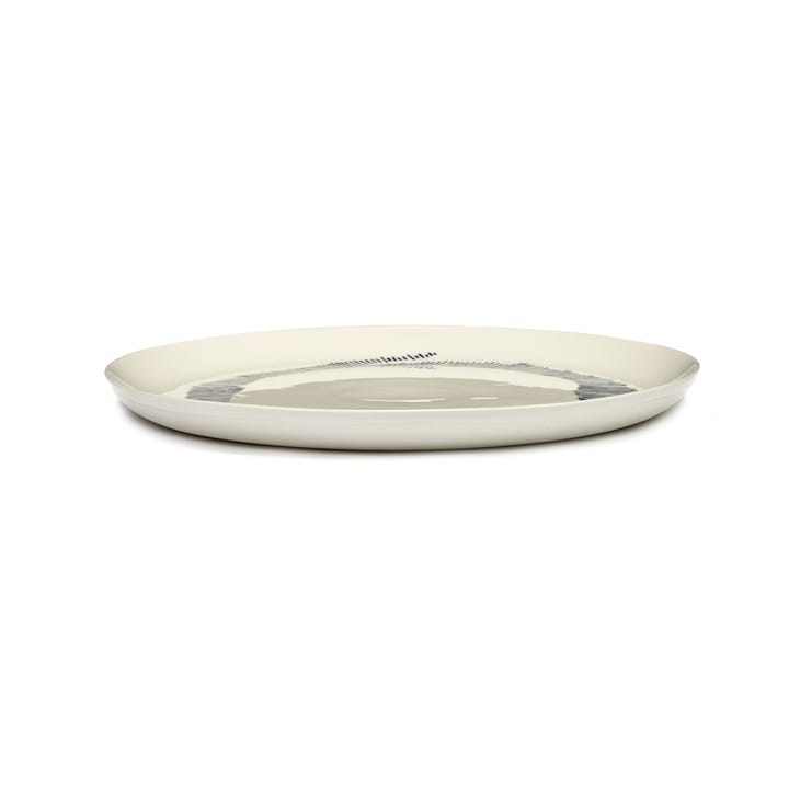 Ottolenghi Feast tallerken L Ø26 cm 2-pakning, White stripes-blue Serax