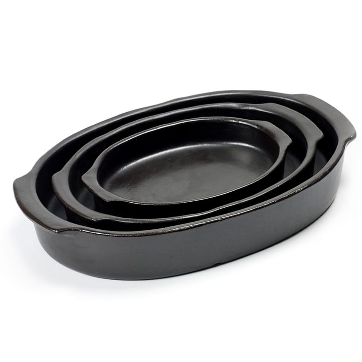 Pure oval ildfast form S, Black Serax
