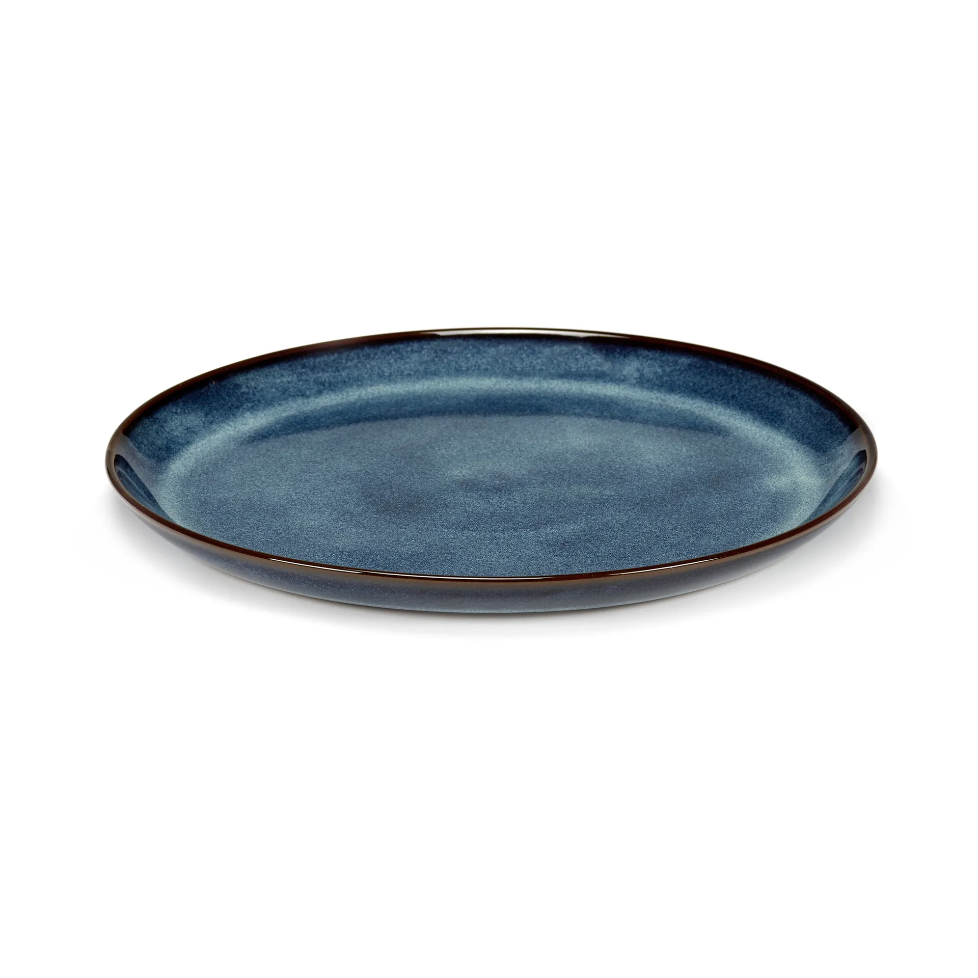 Pure tallerken glasert M Ø23,5 cm, Dark Blue Serax