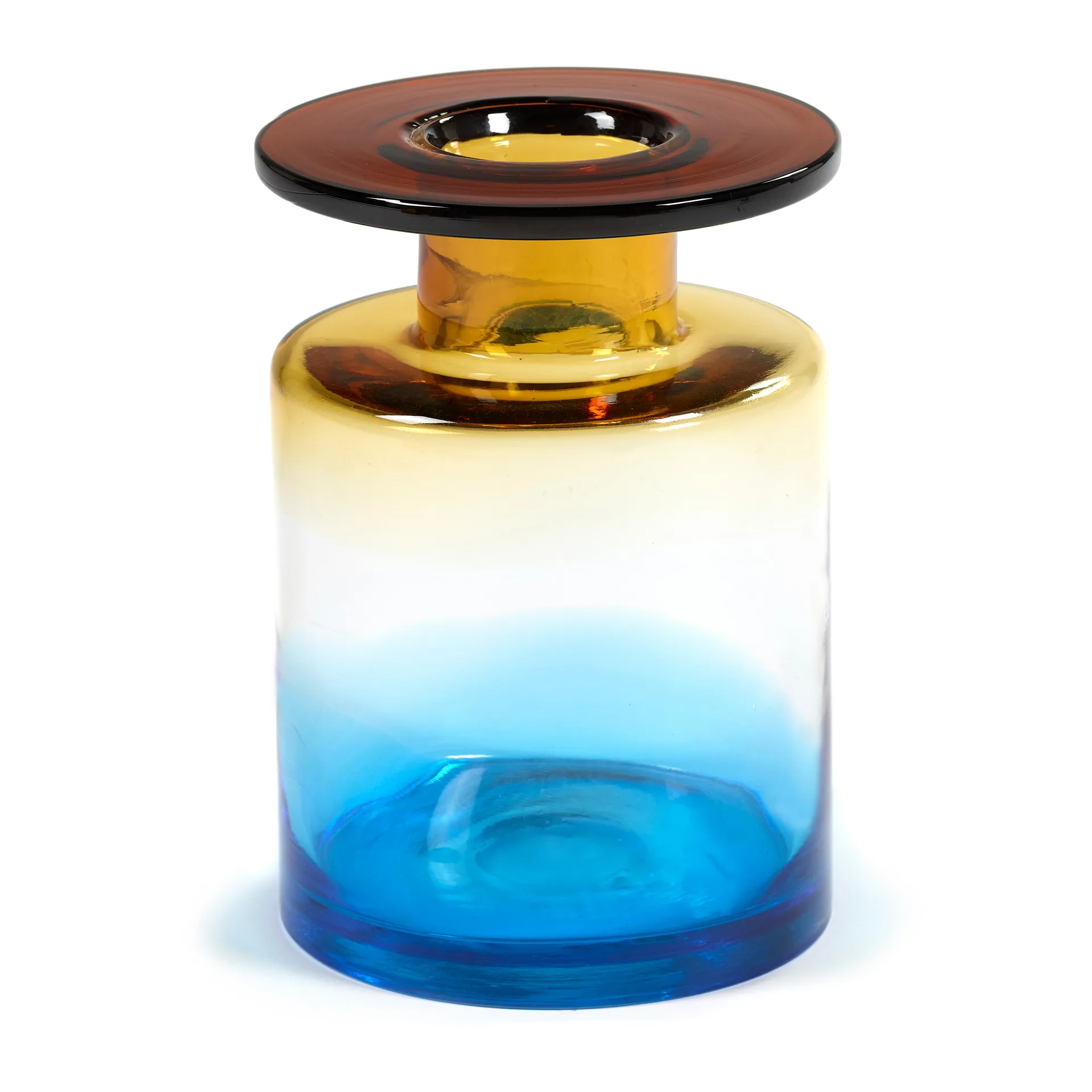 Wind & Fire vase 27 cm, Blue-amber Serax