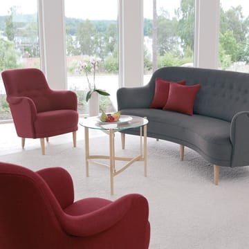 Runde Samsas sofa - stoff rami 6810 natur, elfenben - Sjögren