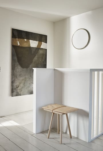 Georg lærpute med stropp til krakk/barstol - Beige-brun - Skagerak