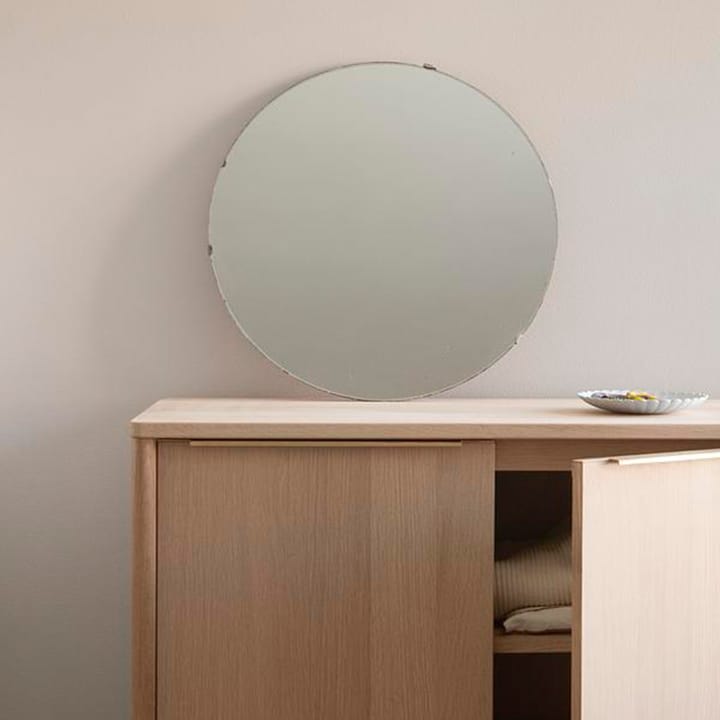 Jut High skap, Oak oljet-Green marmor-messing Skagerak