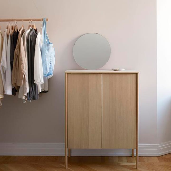 Jut High skap, Oak oljet-svart marmor-messing Skagerak