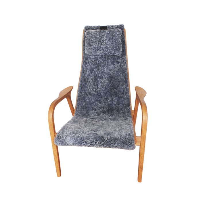Lamino nakkestøtte, saueskinn scandinavian grey, kunstlærrem  Skandilock
