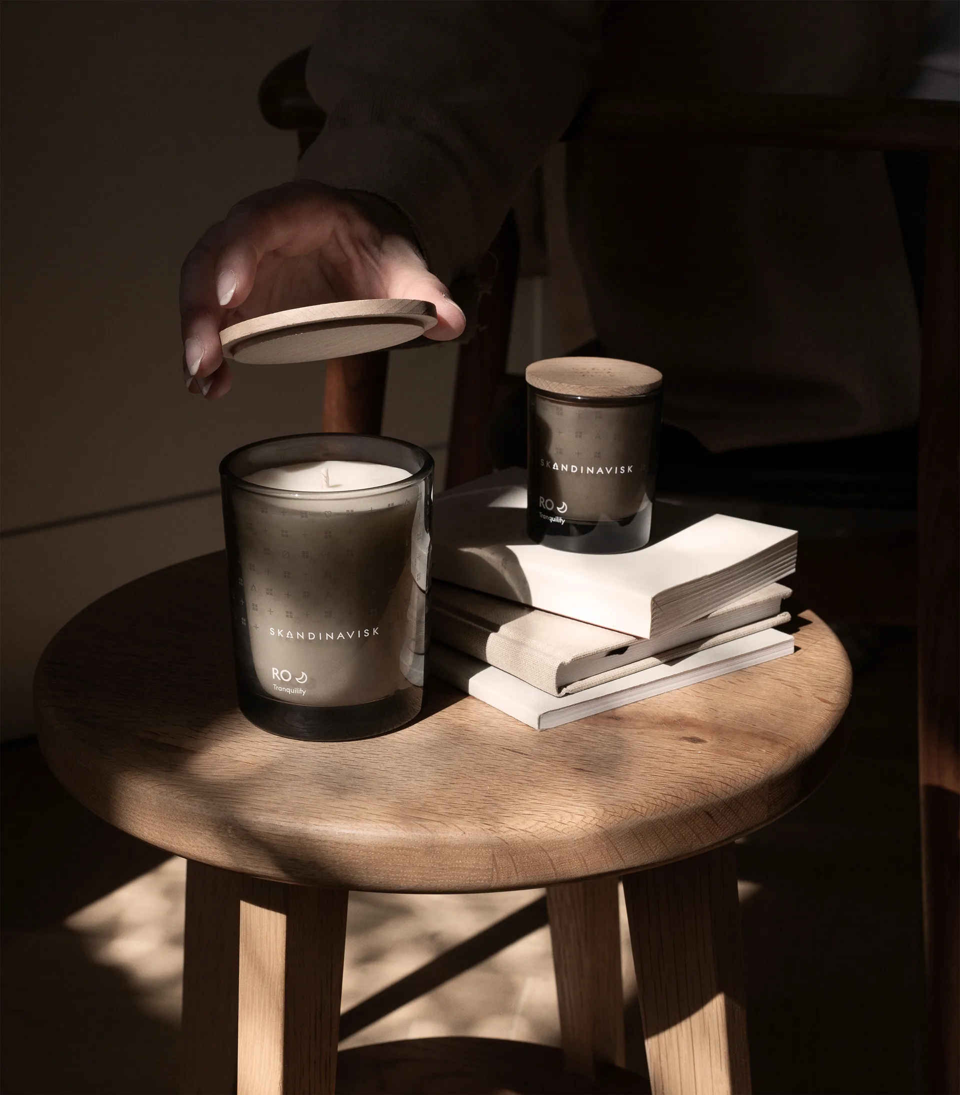 Hav duftlys med lokk, 65 g Skandinavisk