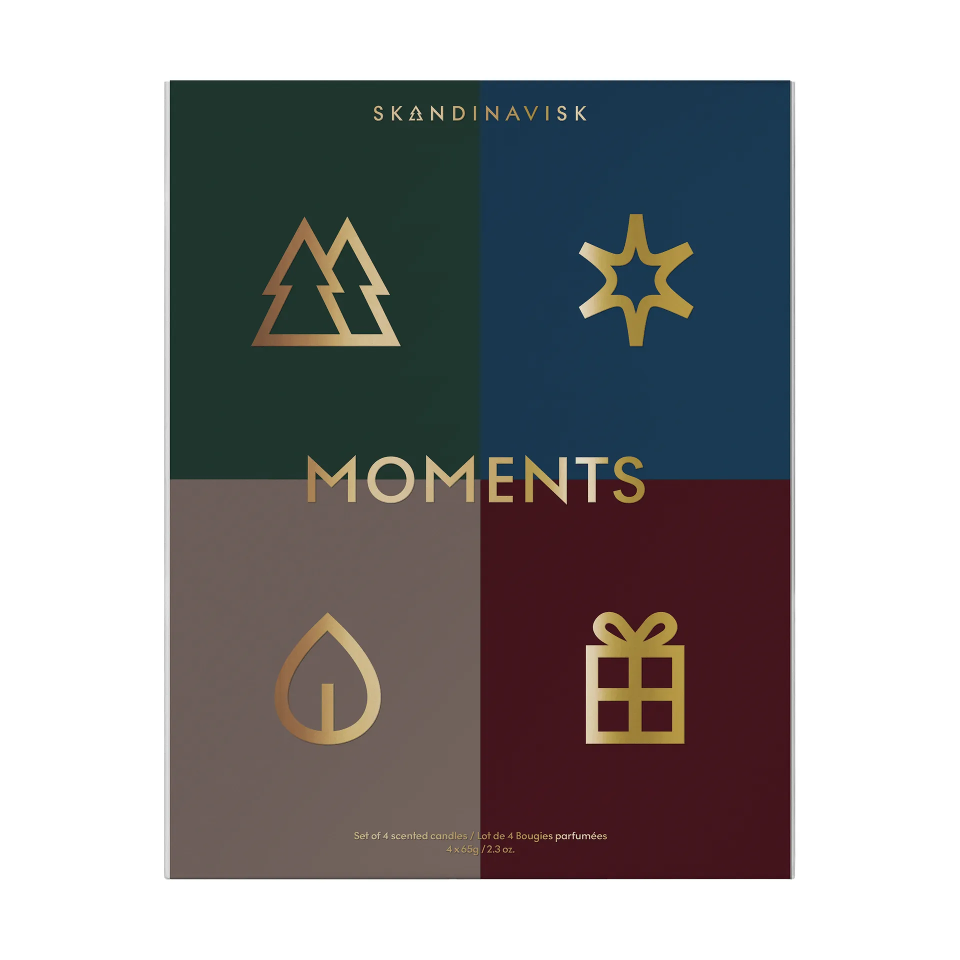 Moments duftlys gavesett 4 deler, 65 g Skandinavisk