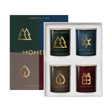 Moments duftlys gavesett 4 deler - 65 g - Skandinavisk