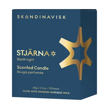 Stjerne Gold Symbol duftlys - 65 g - Skandinavisk