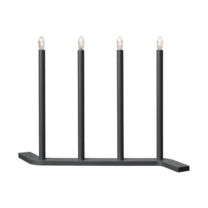 Advent RE adventslysestake, Grå-4 lys SMD Design