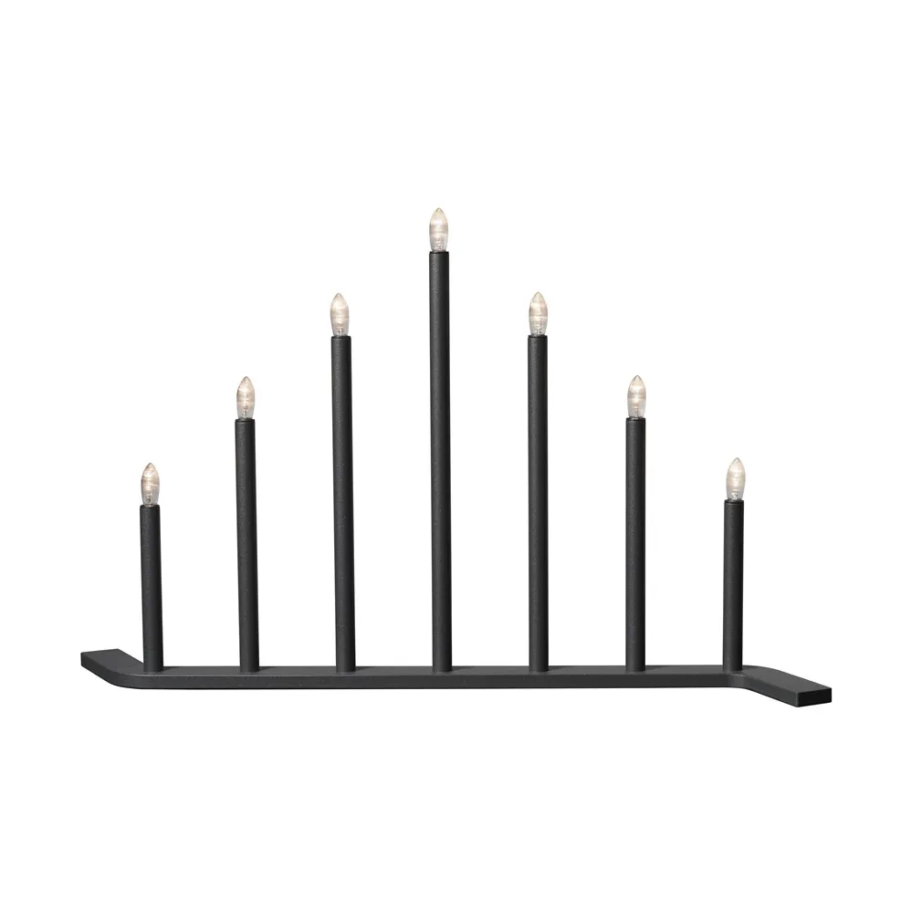 Advent RE adventslysestake, Grå-7 lys SMD Design