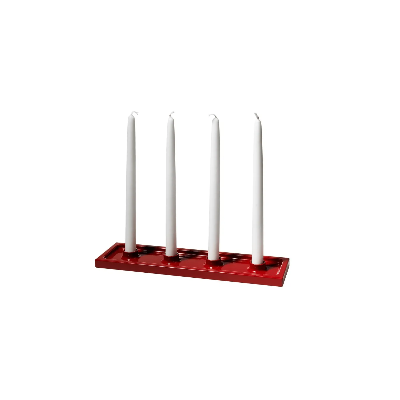 Crater adventslysestake, Rød, 4 lys SMD Design