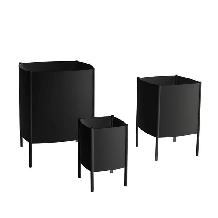 Konvex Pot krukke, Svart, stor Ø47 cm SMD Design