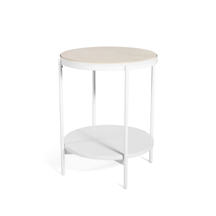 Lene sidebord - Hvit, høy, hvitpigmentert askefinér - SMD Design