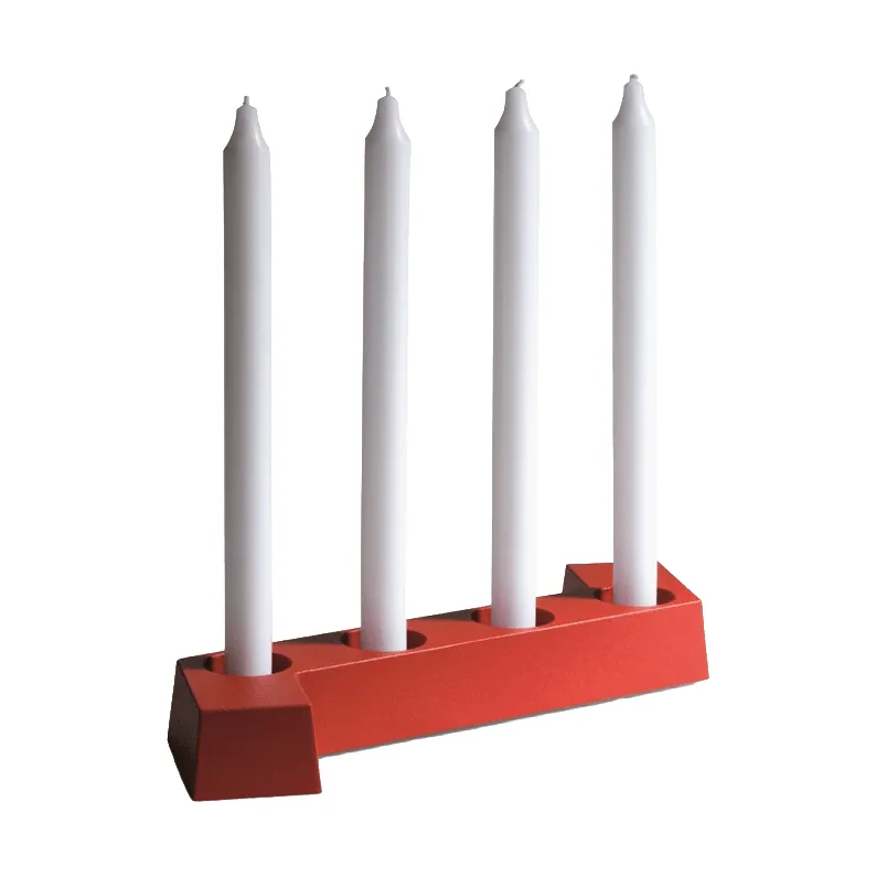 SMD adventsstake, Rød, 4 lys SMD Design