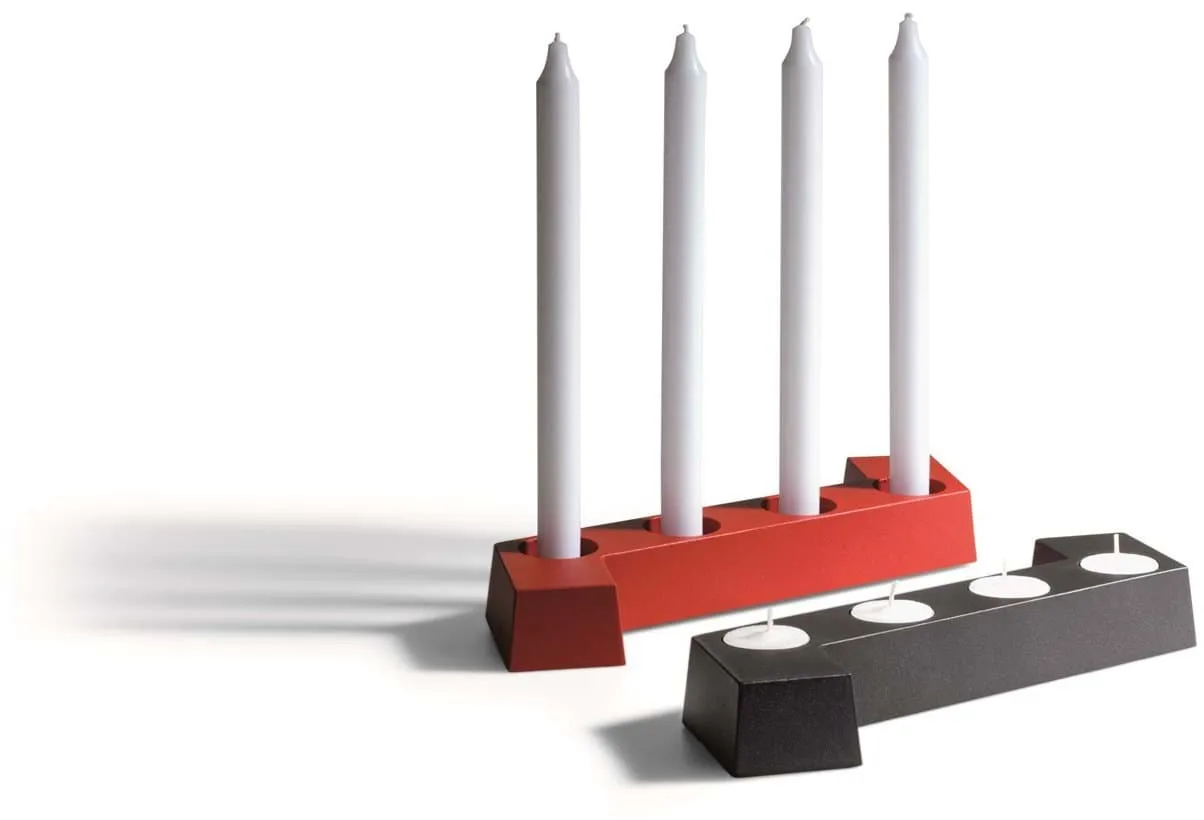 SMD adventsstake, Rød, 4 lys SMD Design