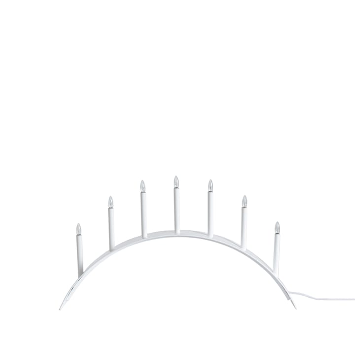 Spica Bow 7 adventslysestake - hvit, LED - SMD Design