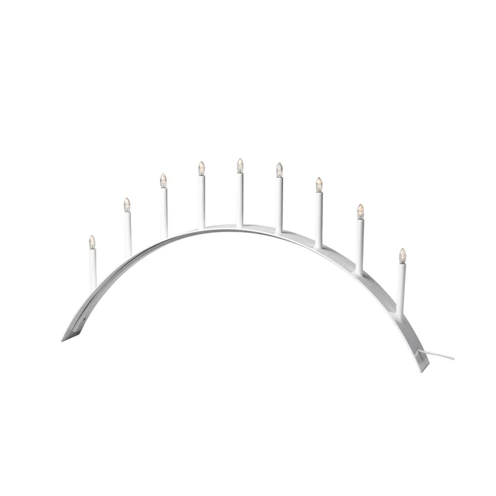 Spica Bow 9 adventslysestake - Hvit - SMD Design