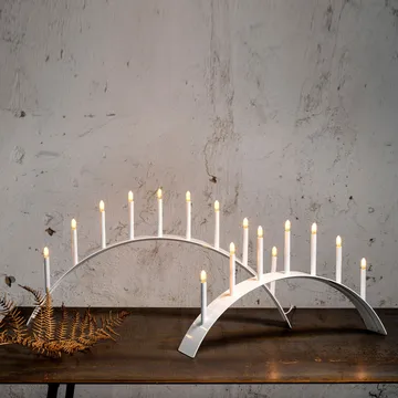 Spica Bow 9 adventslysestake - Hvit - SMD Design