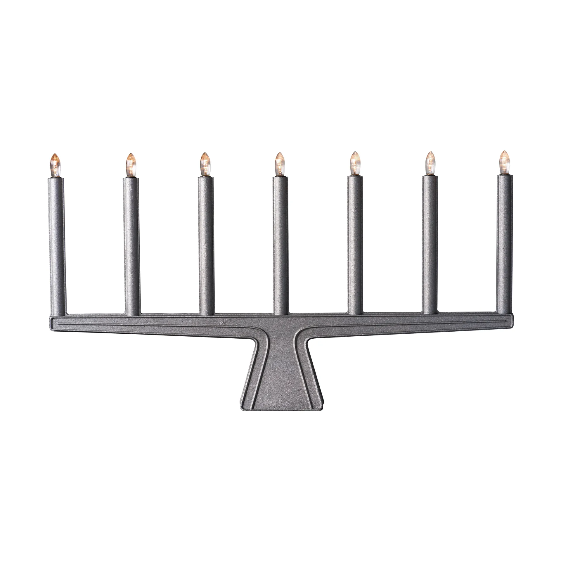 Stella 7 adventslysestake 60 cm, Rå aluminium SMD Design