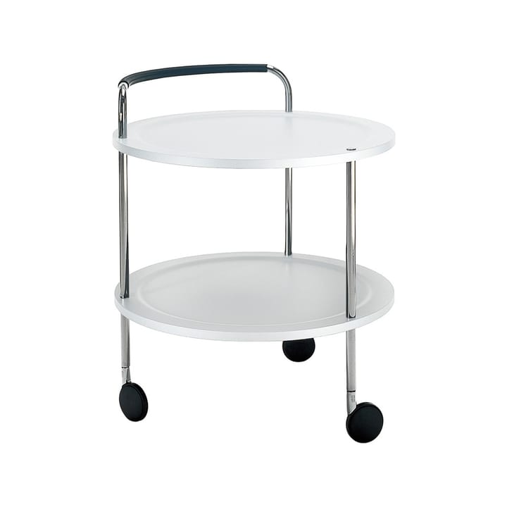 Trolley Round basic serveringsvogn - hvit, kromstativ - SMD Design