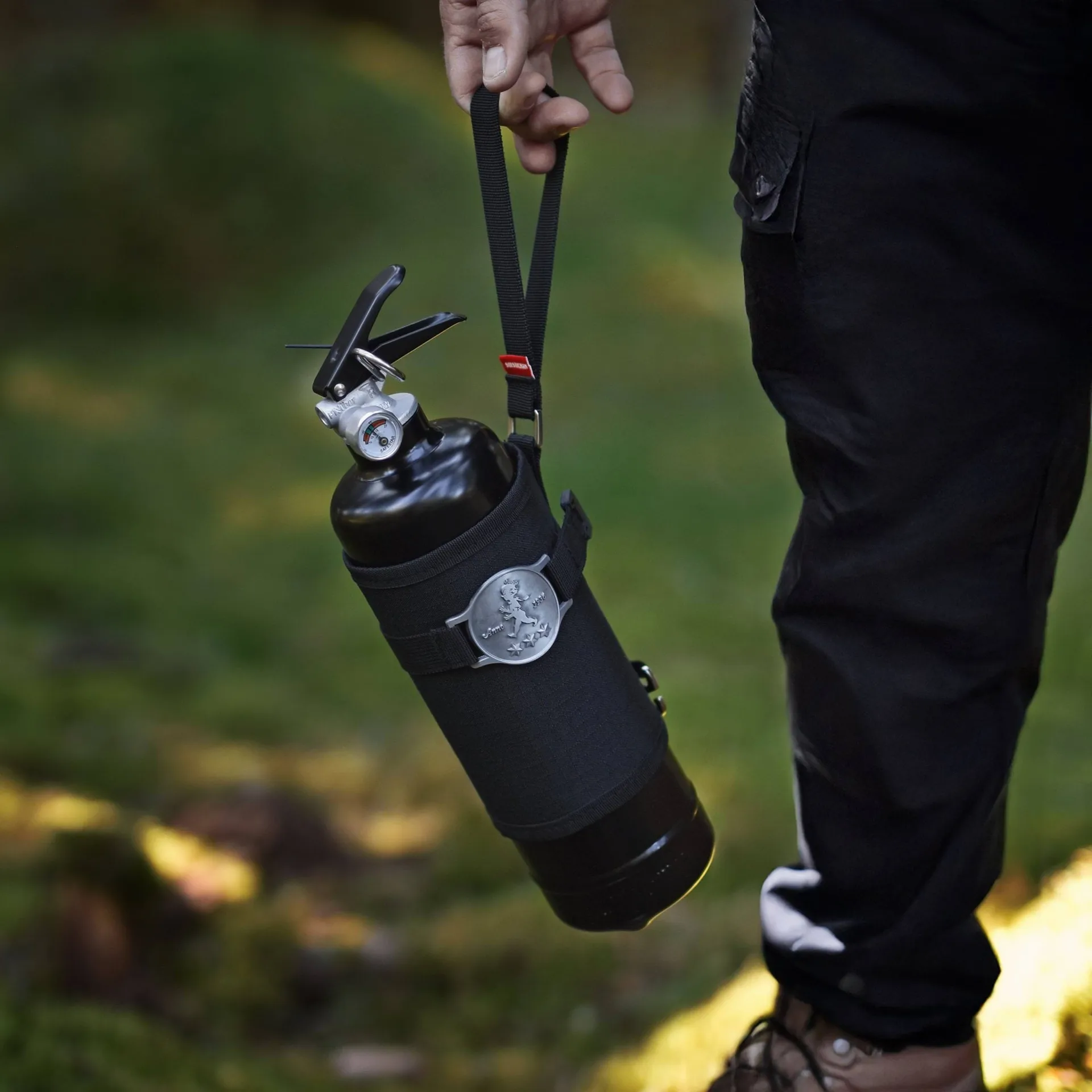 Solstickan brannslukker 1 kg, Outdoor edition, Svart Solstickan Design