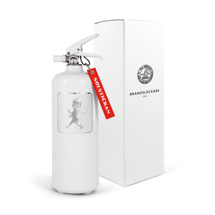 Solstickan brannslukker 2 kg, Hvit-sølv Solstickan Design