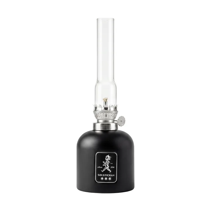 Solstickan fotogenlampe - Matt svart, Ø8x24 cm - Solstickan Design