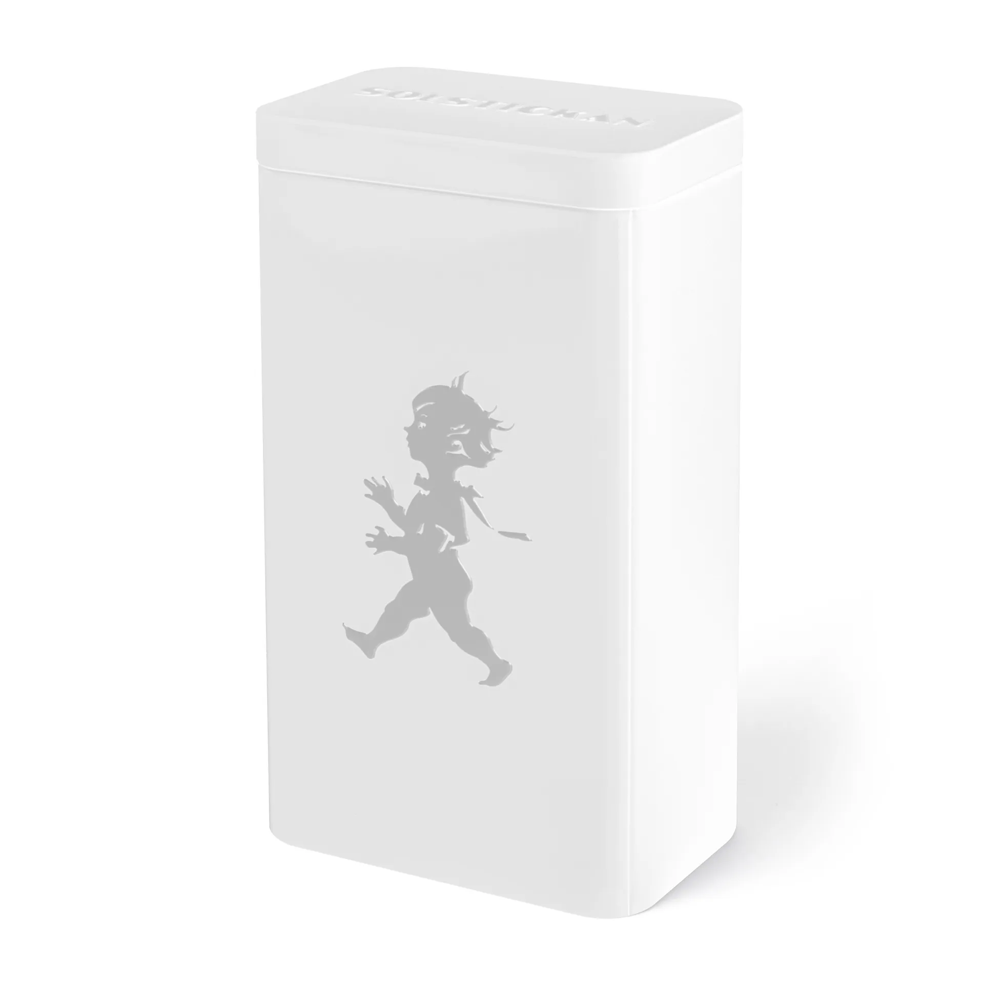 Solstickan kaffeboks 20,5 cm, Høyblank hvit Solstickan Design