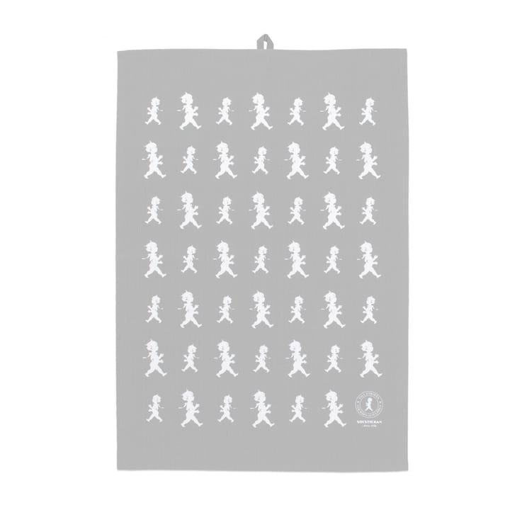 Solstickan kjøkkenhåndkle 50 x 70 cm - Grå-hvit - Solstickan Design