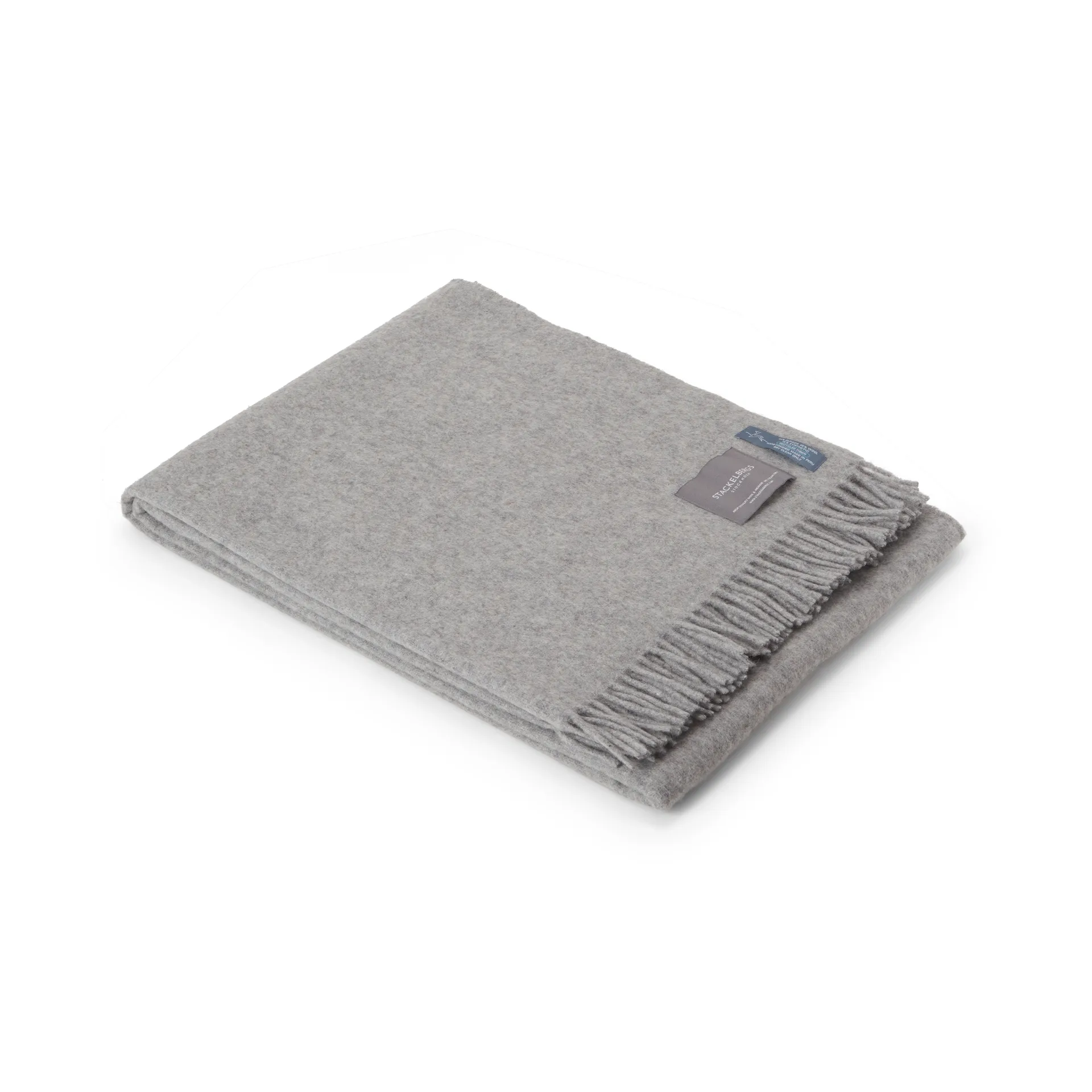 Recycled Alpacka pledd 140x180 cm, Light grey Stackelbergs