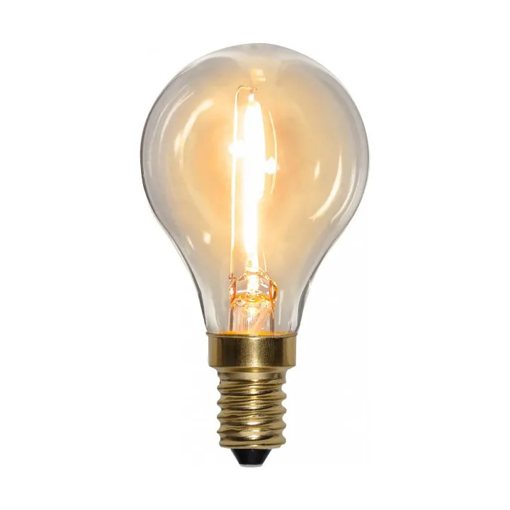 E14 LED Globe lyskilde 0,8 W, Transparent Star Trading