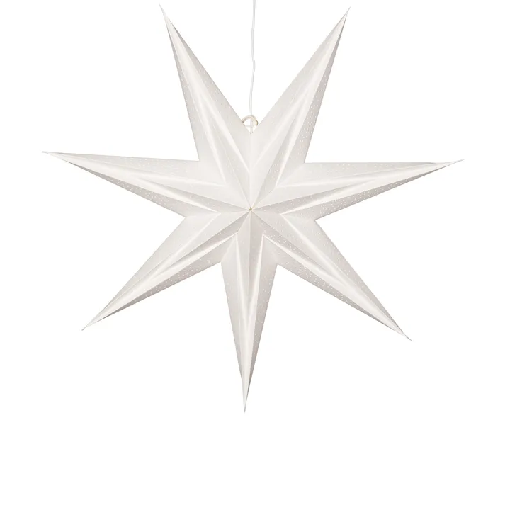 Holly papirstjerne 60 cm - Hvit - Star Trading