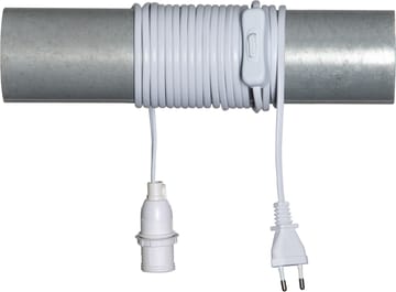 Ledning med bryter E14 5m - Hvit - Star Trading