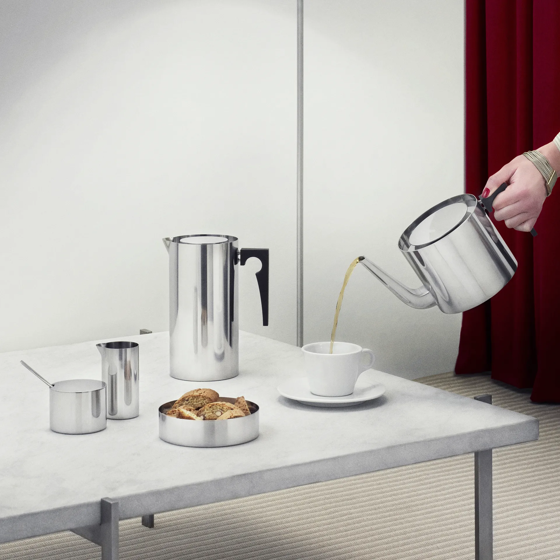 AJ cylinda-line presskanne kaffe 1 l, Rustfri Stelton